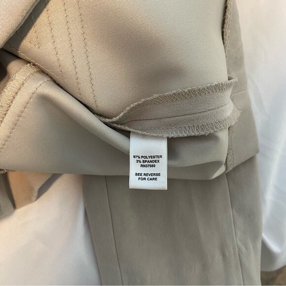 Cato Cream Tan Blazer Jacket Unique Waist & Back Detail Suede Soft Feel Size 12 - Picture 7 of 10